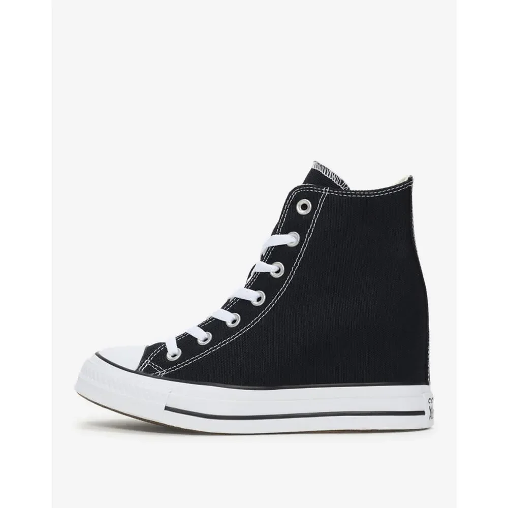 Converse Chuck Taylor All Star Wedge Platform - Black/White - Women's 6 - NEW - Picture 3 of 7